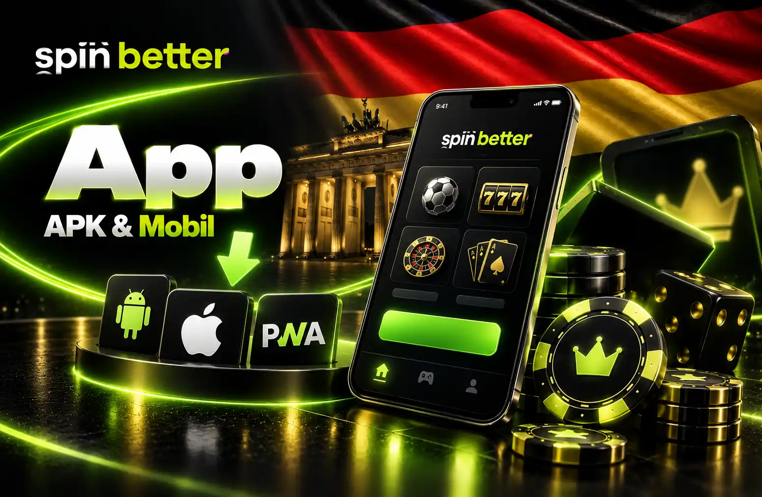 SpinBetter App für mobilen Casino-Zugriff