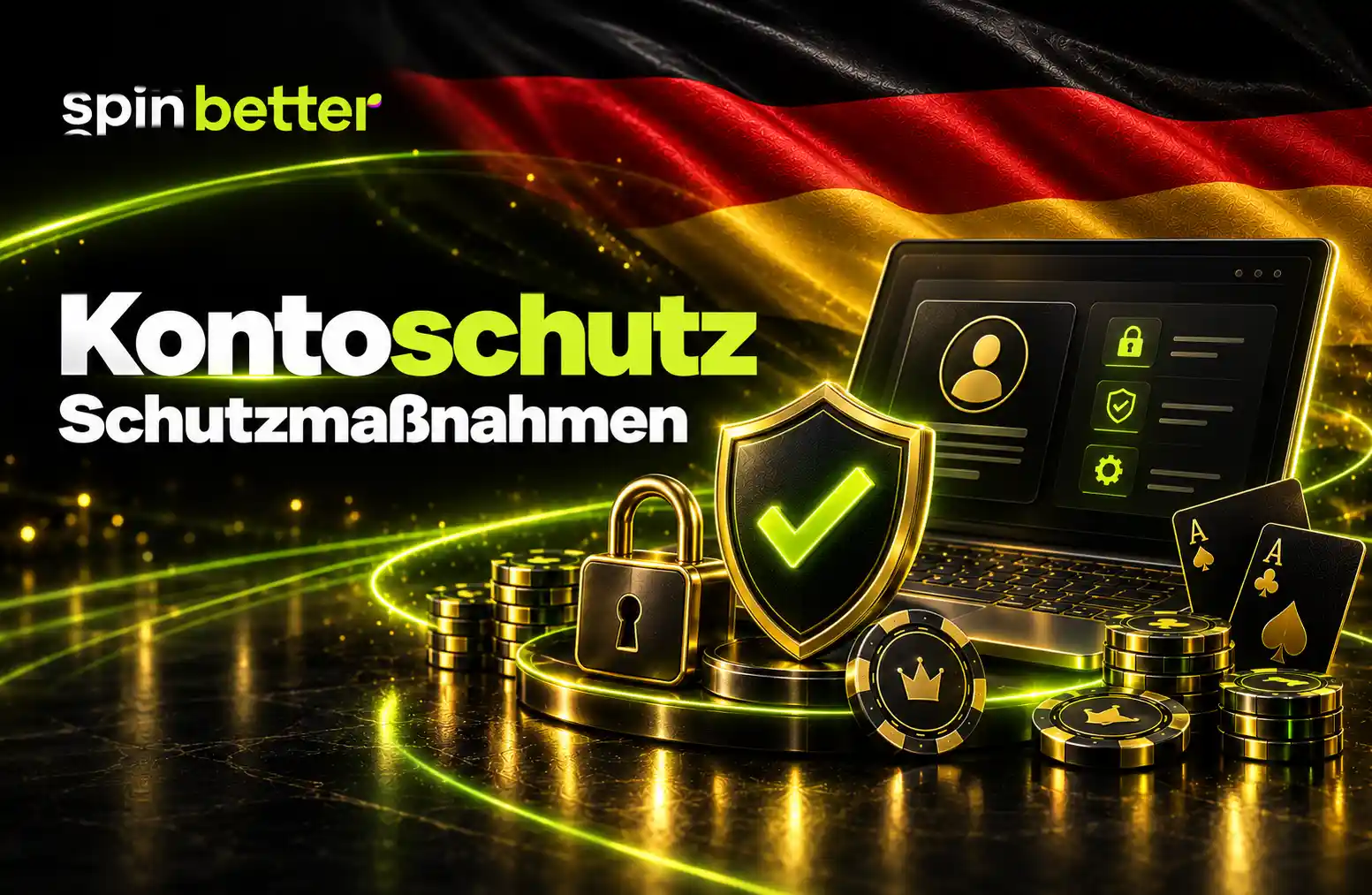 SpinBetter Kontoschutz mit Sicherheitsmaßnahmen und Schutzschild für das Spielerkonto
